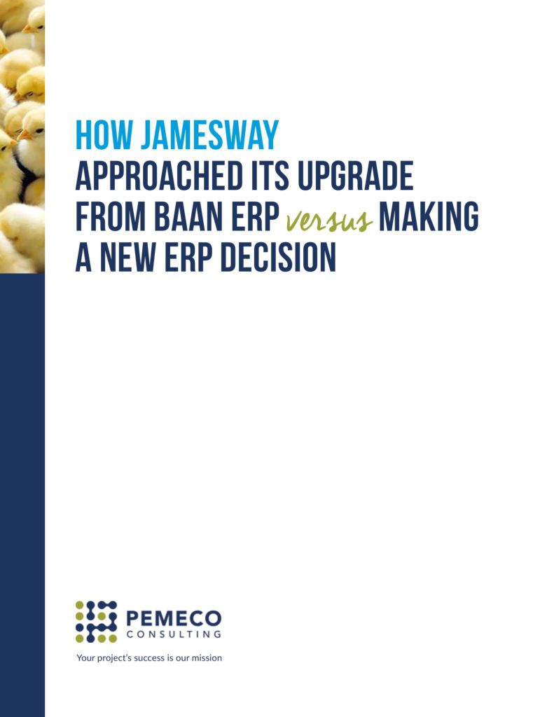 How Jamesway approached its upgrade from baan ERP versus making a new ERP Decision